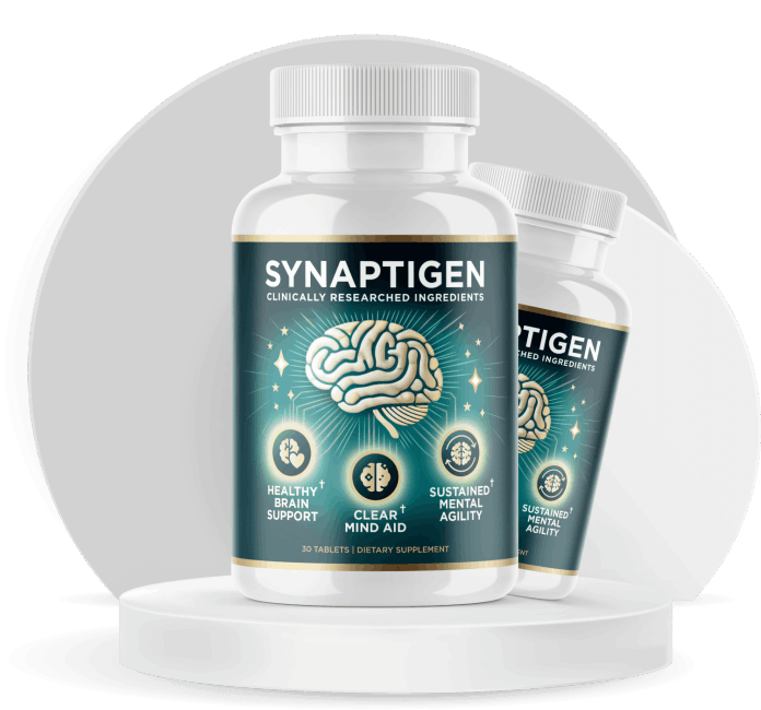 Synaptigen 2 bottles for memory and focus
